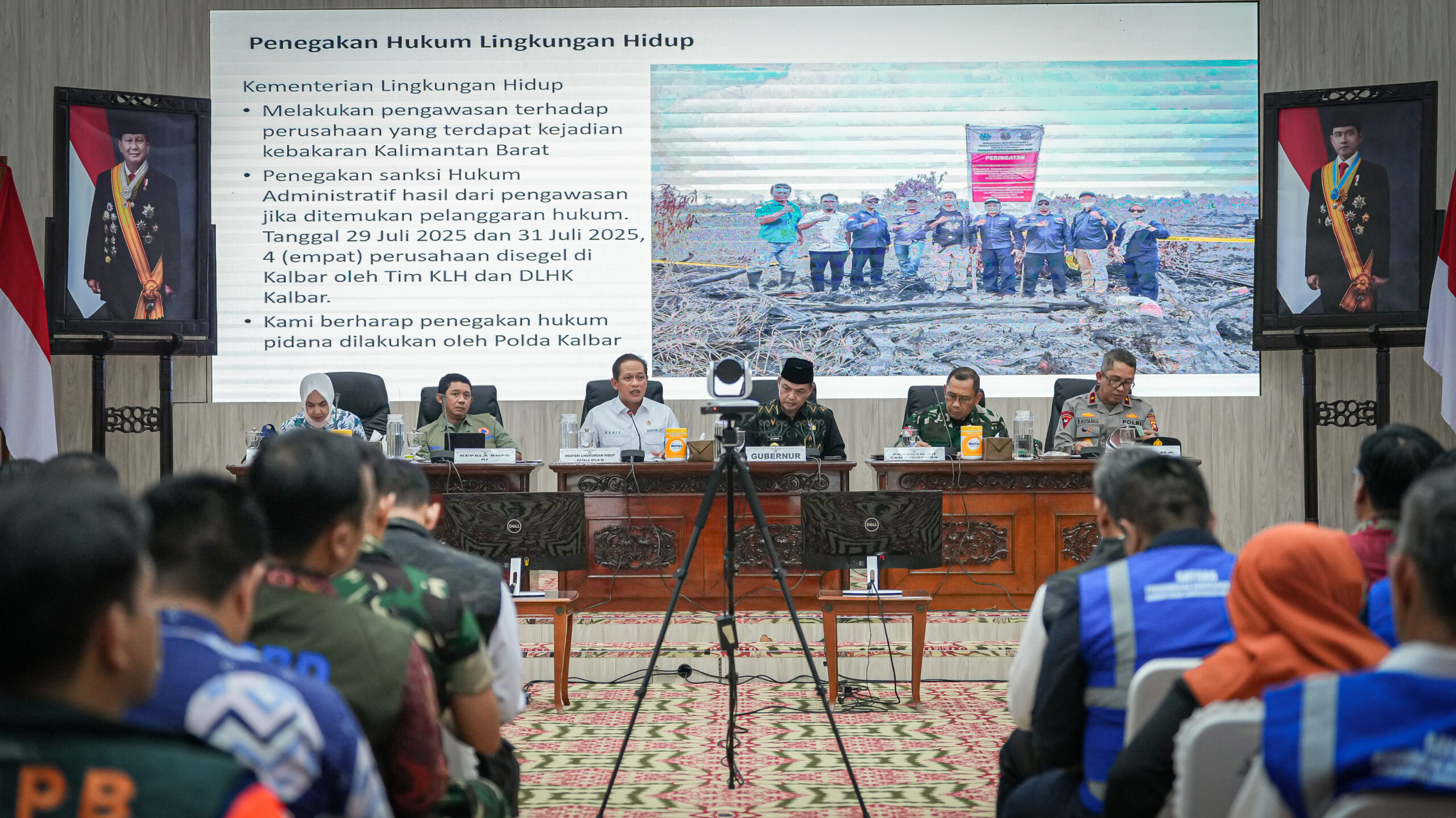 Percepat Penanganan Karhutla, Menteri Hanif Pimpin Aksi Terpadu diKalimantan Barat