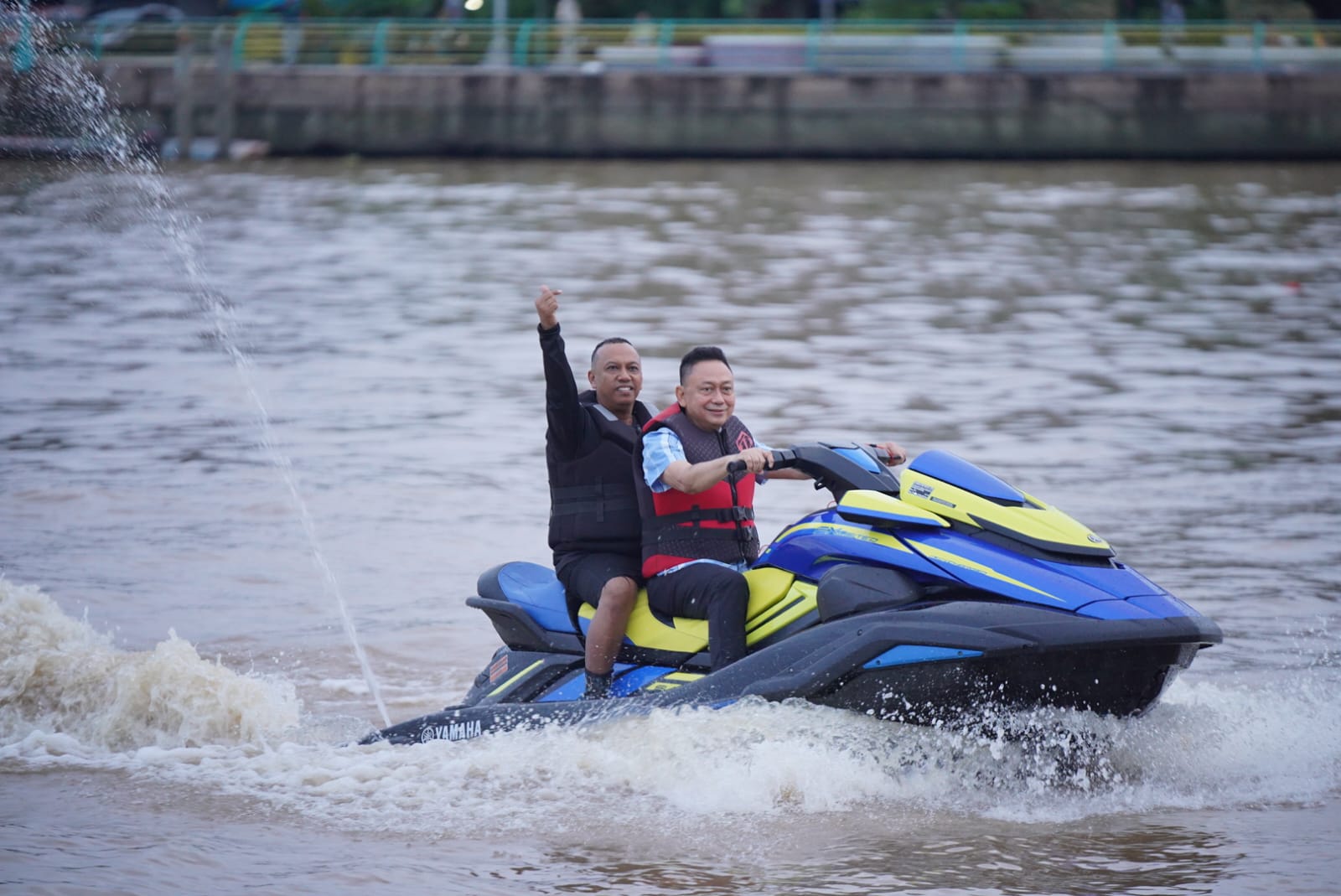 Edi Jajal Jetski di Sungai Kapuas, Dorong Potensi Wisata Air