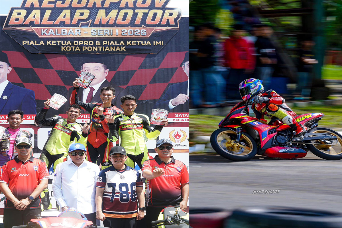 Yossie Legisadewo, Pembalap Kalbar Raih Juara Umum 4 Tak Expert di Kejurprov Balap Motor