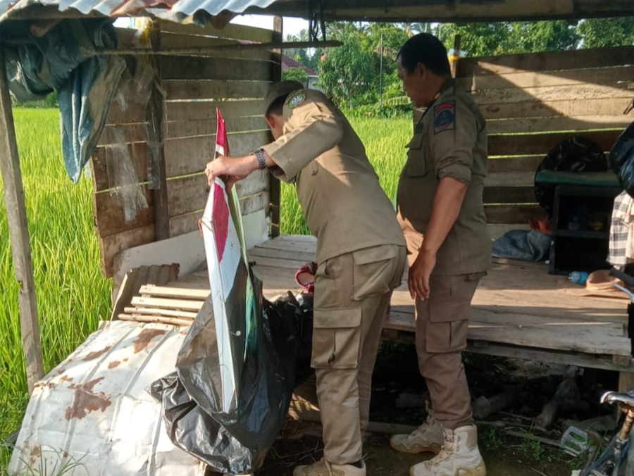 Satpol PP Pontianak Intensifkan Razia Layangan, 16 Layangan dan Perlengkapan Berbahaya Diamankan