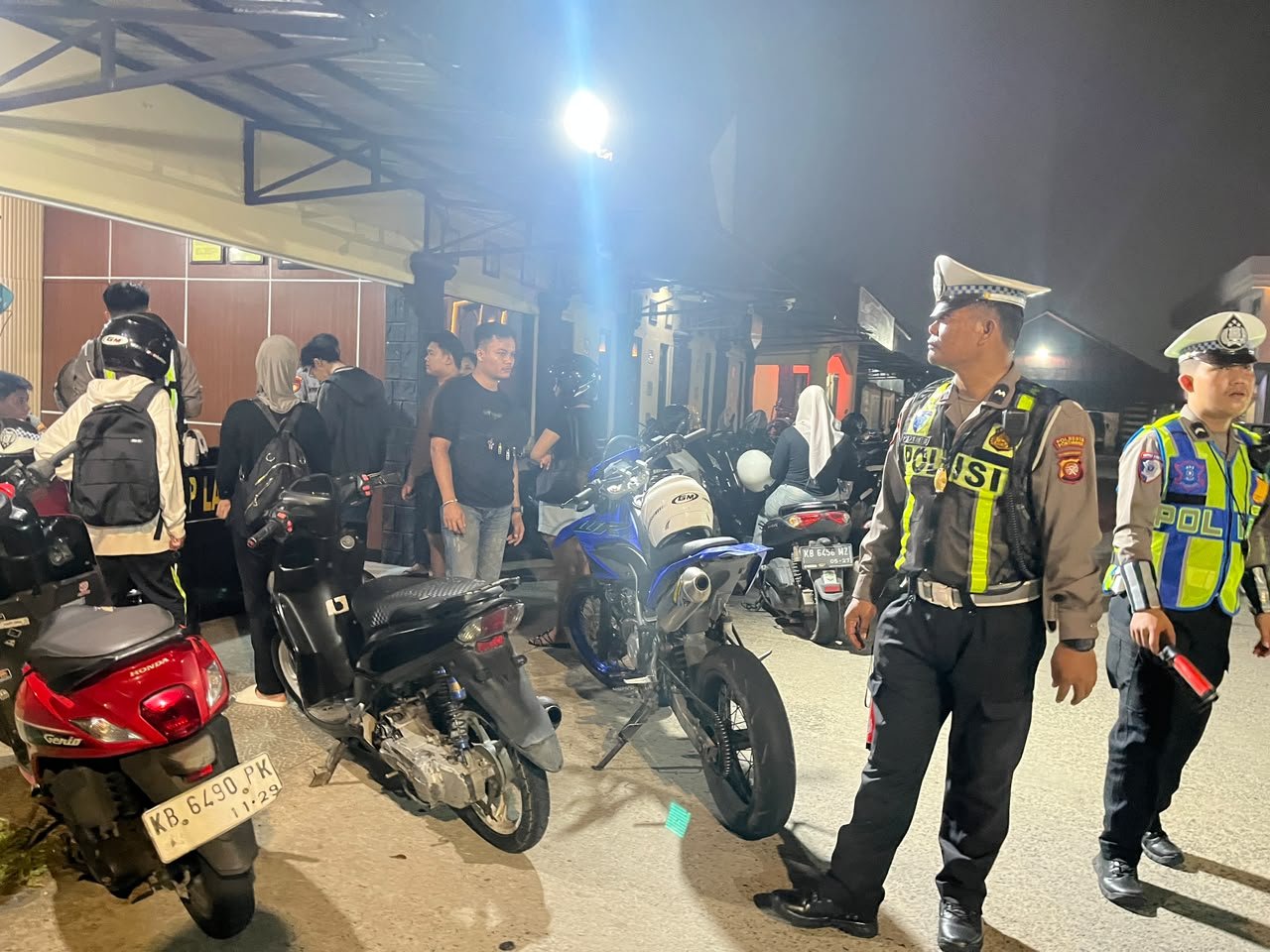 Cegah Balap Liar dan Knalpot Brong, Satlantas Polresta Pontianak Tilang 16 Pelanggar